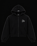 Gobz ZIP-UP noir — vue avant, DROP 001